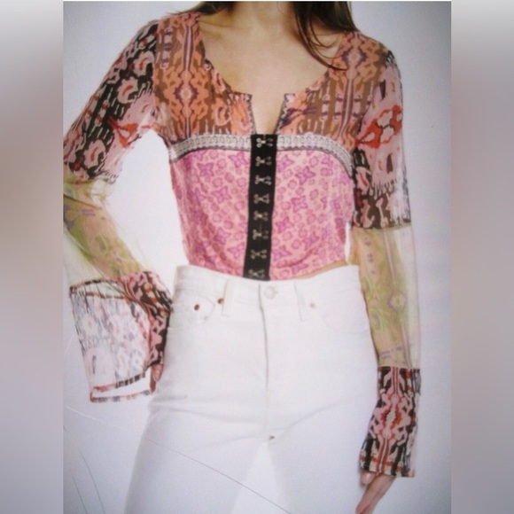 SOLD FREE PEOPLE Walk That Walk Top By - Femme Combo Size Small - Picture 15 of 15